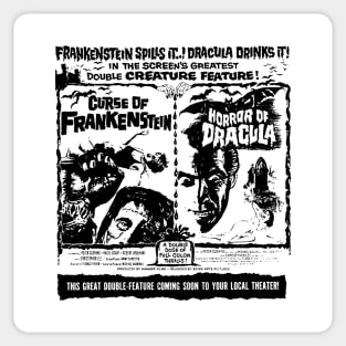 Hammer Double Feature Sticker